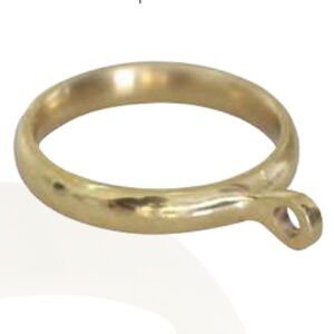 7 / Polished Brass 2” Curtain Rings